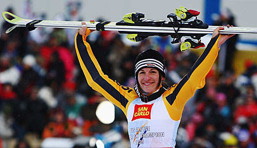 Kathrin Hölzl kürte sich in Val d'Isere zur Weltmeisterin im Riesenslalom