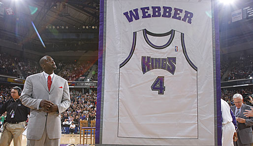 Chris Webbers Nummer 4 wird bei den Sacramento Kings nie wieder vergeben