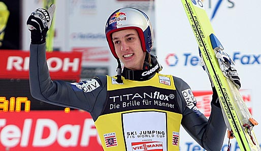 Gregor Schlierenzauer feierte seinen zehnten Weltcupsieg in diesem Winter