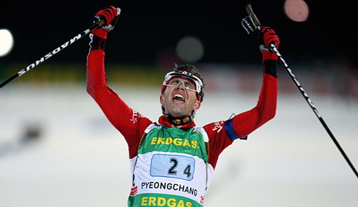 Ole Einar Björndalen feierte in Hochfilzen seinen 91. Weltcup-Sieg