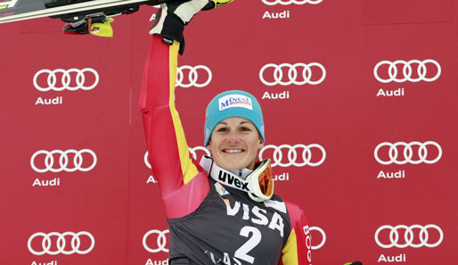 Riesenslalom-Weltmeisterin Kathrin Hölzl gewann ihren ersten Weltcup im November in Aspen