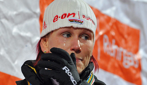 Kati Wilhelm gewann bei Olympia dreimal Gold, dreimal Silber und einmal Bronze
