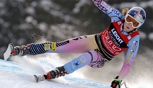 Lindsay Vonn stürzte bei der Abfahrt in Garmisch-Partenkirchen