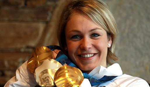 Magdalena Neuner gewann bei den Spielen in Vacouver zweimal Gold und einmal Silber