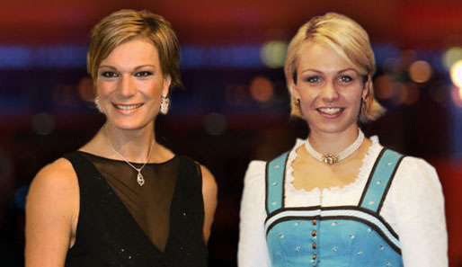 Magdalena Neuner (r.) und Maria Riesch sind die größten Stars des deutschen Wintersports