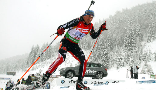 Michael Greis holte mit der deutschen Biathlon-Staffel den Weltcup-Sieg in Oberhof