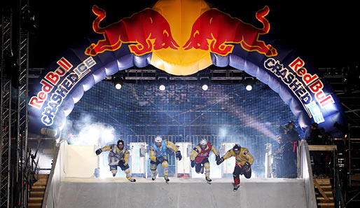 Kyle Croxall hatte beim "Red Bull Crashed Ice"-Contest die Nase vorn