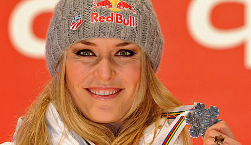 Lindsey Vonn holte in Garmisch in der Abfahrt die Silber-Medaille
