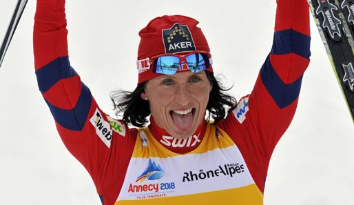 Marit Bjørgen siegte bei der Ski-WM in Oslo im Sprint