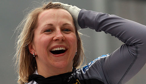 Cathleen Martini gelang mit Anschieberin Janine Tischer im zweiten Lauf ein neuer Bahnrekord