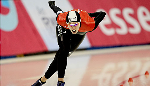 Die Kanadierin Christine Nesbitt knacke in Calgary den Weltrekord auf 1.000 Metern