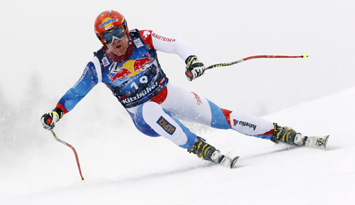Didier Cuche feierte in Garmisch-Partenkirchen seinen 20. Weltcuperfolg seiner Karriere