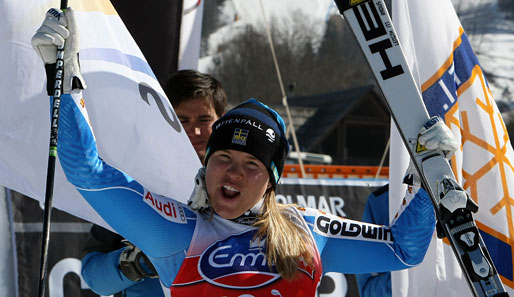 Die Schwedin Anja Pärson ist siebenmalige Ski-Weltmeisterin
