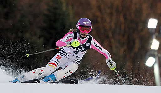 Für Maria Höfl-Riesch reichte es beim Slalom in Zagreb nur zu Platz sechs