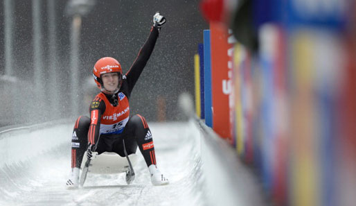 Natalie Geisenberger triumphierte im kanadischen Whistler und wurde Weltmeisterin