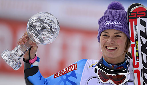 Die Slowenin Tina Maze krönte ihrer überragende Weltcup-Saison mit ihrem elften Saisonsieg