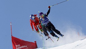 Waghalsige Rennen: Beim Skicross geht es um jeden Meter