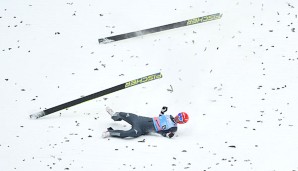 Andreas Wank stürzt beim Weltcup in Zakopane