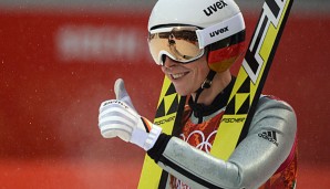 Eric Frenzel holte bei den Olympischen Spielen in Sotschi Gold