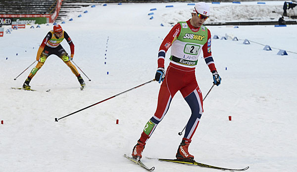 Eric Frenzel (l.) und Co. mussten sich den starken Norwegern im Teamsprint geschlagen geben