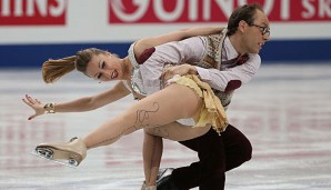 Nelli Zhiganshina und Alexander Gazsi liegen auf dem dritten Platz