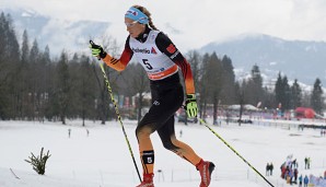 Nicole Fessel lief bei der Verfolgung als beste Deutsche auf Platz sieben
