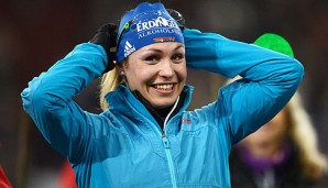 Magdalena Neuner hat sich über den Erfolg der deutschen Biathletinnen gefreut