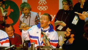 1988 in Calgary war der größte Moment des Engländers: Als erster britischer Skispringer nahm er an den Olympischen Spielen teil. Ein Medienereignis!