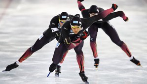 Die deutschen Eisschnelllauf-Herren überzeugten beim Springt in Heerenveen