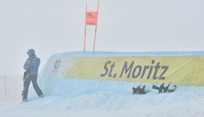 Der dicht Nebel ließ in St. Moritz kein Rennen zu