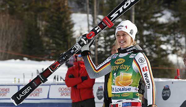 Viktoria Rebensburg wurde beim Super-G in Lake Louise Dritte.