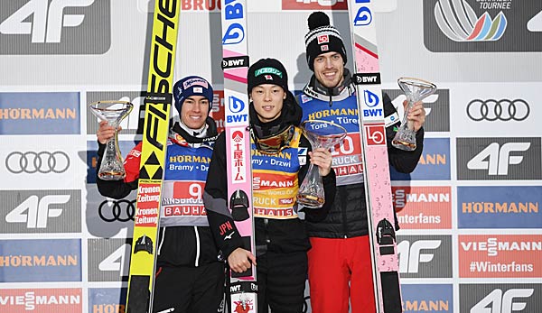 Ryoyu Kobayashi gewann auch aus 3. Springen in Innsbruck.