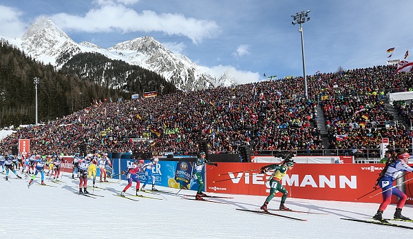 Schauplatz der diesjährigen Biathlon-WM: Die Südtirol-Arena in Antholz.