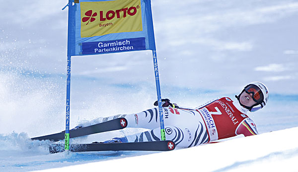 Viktoria Rebensburg stürzte im Super-G von Garmisch.