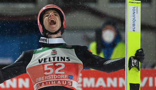 Karl Geiger gewann das Springen in Oberstdorf