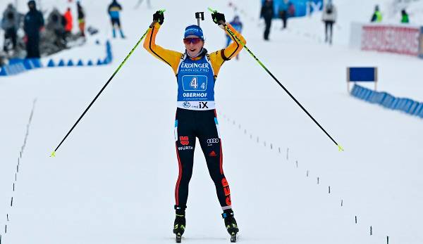 Die deutsche Biathlon-Staffel der Frauen hat beim Heim-Weltcup in Oberhof den ersten Staffel-Sieg seit knapp zwei Jahren gefeiert.