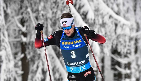 Sturla Holm Laegreid gewann die Verfolgung in Oberhof.