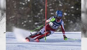 Marco Schwarz wird im Slalom um die Goldmedaille mitfahren