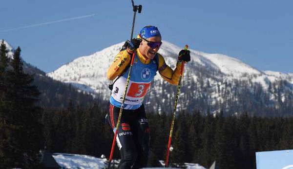 Erik Lesser ging bei der Staffel der Biathlon-WM auf der Strecke blau.