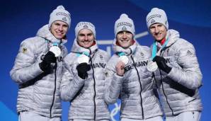 In Pyeongchang holte das Skisprung-Quartett der Herren 2018 die Silbermedaille.
