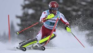 Johannes Strolz nimmt am Slalom in Schladming teil.