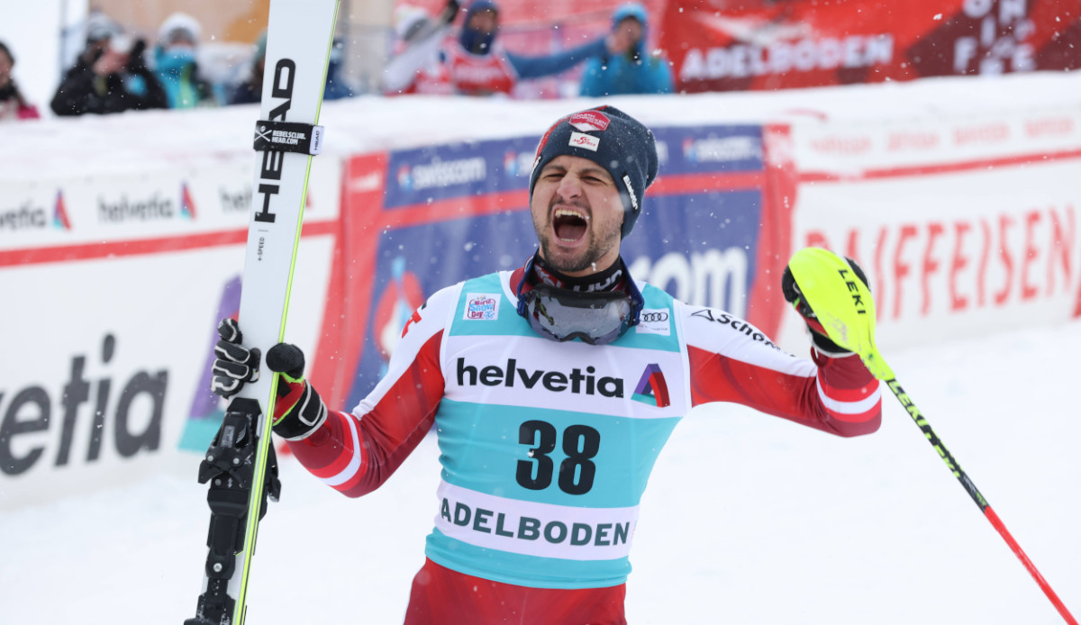 Johannes Strolz, Slalom, Adelboden, Sieger, 2022