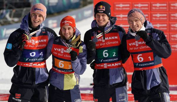 Bei der Skiflug-WM vor zwei Wochen gewann Deutschland Silber im Teamspringen