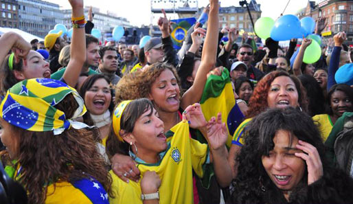 Mehrere 10.000 Fans feierten ausgelassen in Rio