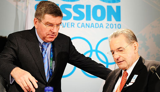 Vize Thomas Bach (l.) gilt als heißer Kanditat für das Amt von IOC-Präsident Jaques Rogge