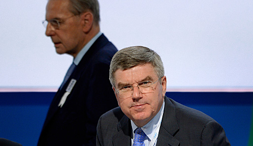 Dr. Thomas Bach (r.) gilt als Favorit auf die Nachfolge von Jacques Rogge als IOC-Präsident