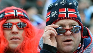 In Sotschi sind die norwegischen Fans ganz vorne mit dabei