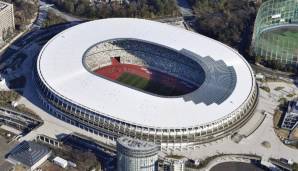 Das Olympic-Stadium in Tokio fasst ein Zuschauervermögen von knapp 69.000 Besuchern