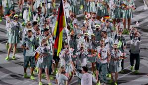 Beachvolleyballerin Laura Ludwig und Wasserspringer Patrick Hausding trugen die deutsche Fahne beim Einzug der Athleten.