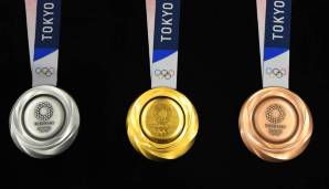 Die Medaillen der Olympischen Spiele in Tokio.